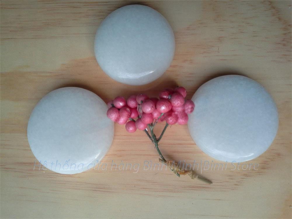 ĐÁ LẠNH MASSAGE TRÒN TRUNG (TRẮNG)