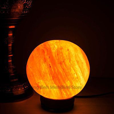 ĐÈN ĐÁ MUỐI PHONG THỦY HYMALAYA HÌNH TRÒN