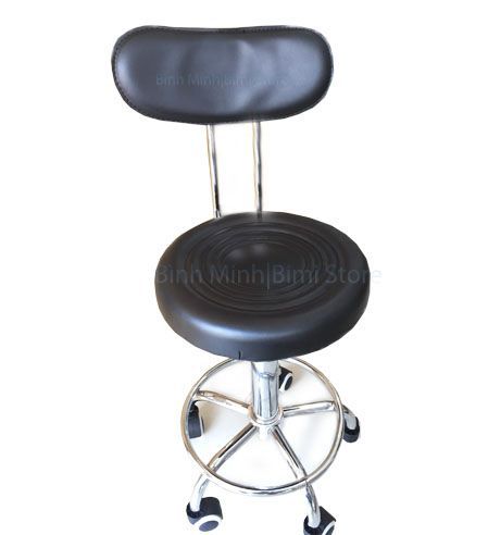 GHẾ INOX XOAY TĂNG GIẢM CÓ LƯNG TỰA