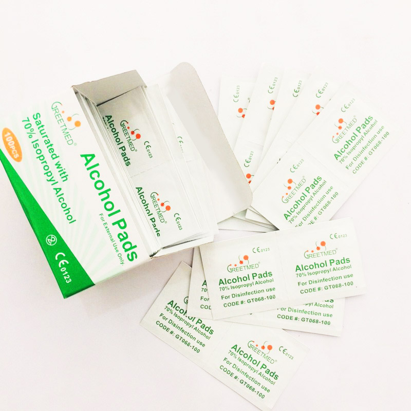 HỘP 100 MIẾNG BÔNG TẨM CỒN ALCOHOL PADS