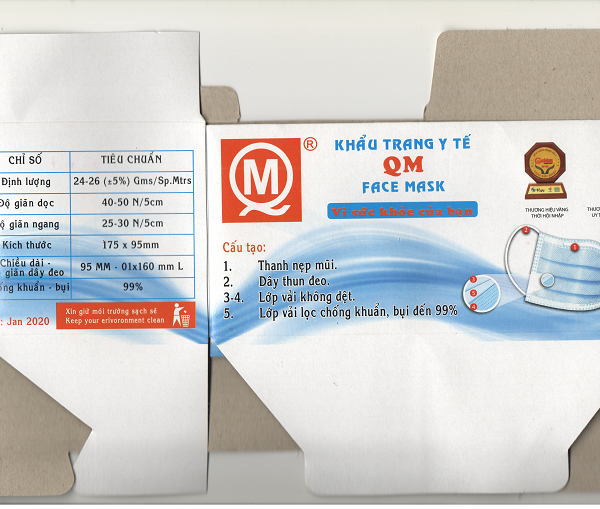 KHẨU TRANG Y TẾ 3 LỚP QM
