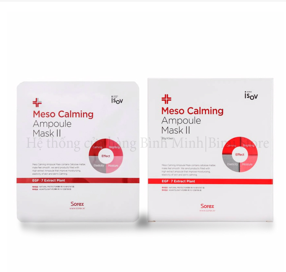 MẶT NẠ EGF TÁI TẠO DA MESO CALMING AMPOULE MASK II