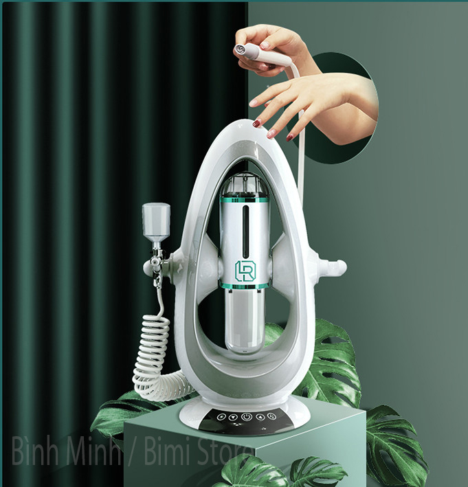 MÁY CHĂM SÓC DA CAO CẤP 2 IN 1 PHUN OXY LÀM SẠCH AQUA LRENBANG