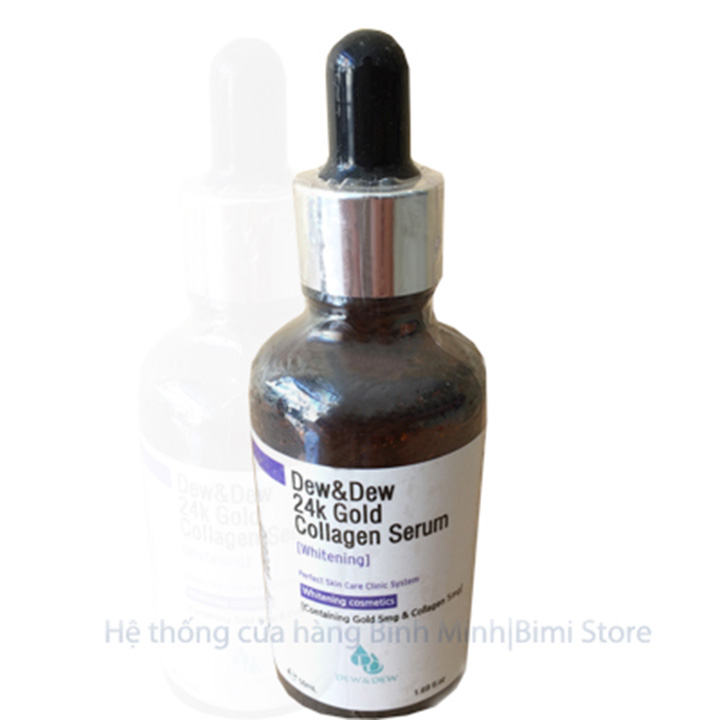 SERUM DƯỠNG TRẮNG SÁNG DA 24k GOLD DEW&DEW HÀN QUỐC