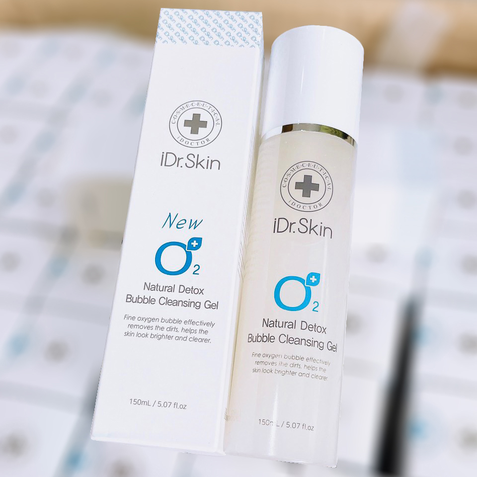 SỮA RỬA MẶT O2 NATURAL DETOX BUBBLE CLEANSING GEL IDR.SKIN NEW