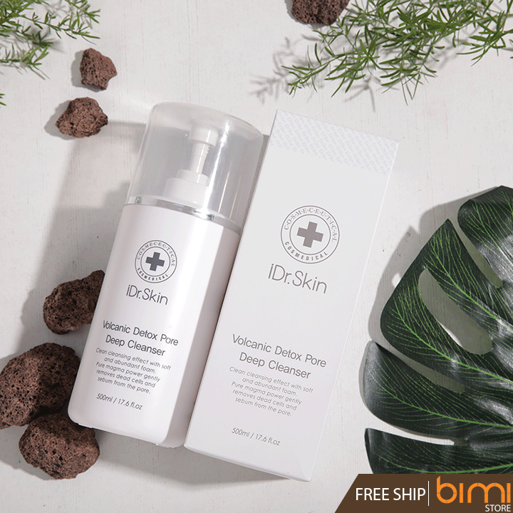 SỮA RỬA MẶT VOLCANIC DETOX PORE DEEP CLEANSER IDR.SKIN
